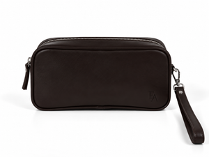 Dark Brown Leather Wrist Strap Bag- No. 03