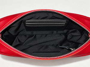 Red Leather Wrist Strap Bag- No. 03