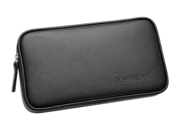 Handheld Bag in Black Leather- No1