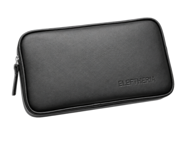 Handheld Bag in Black Leather- No1